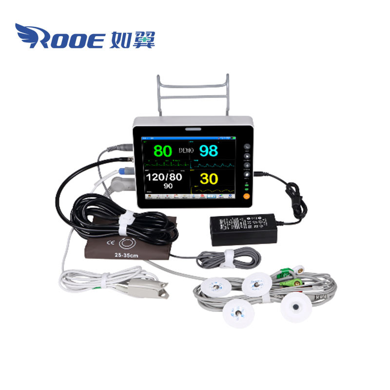 F4 Dog/Cat/Pet Monitor Veterinary Monitor Multiparameter hospital Vital Signs Machine