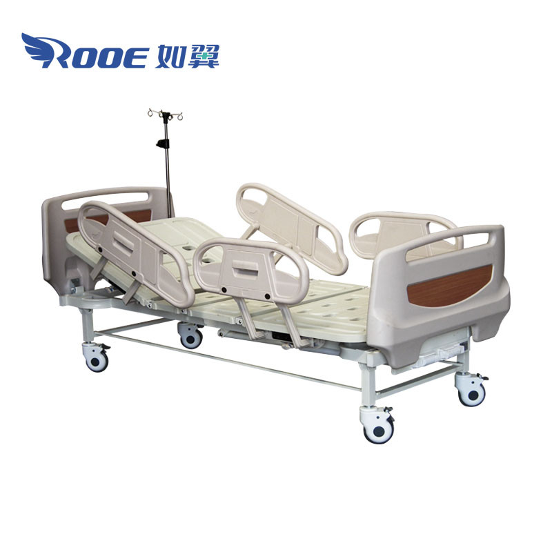 BAM208MC Rotary Siderail Adjustable Fowler Hospital Bed 2 Cranks Hospital Bed