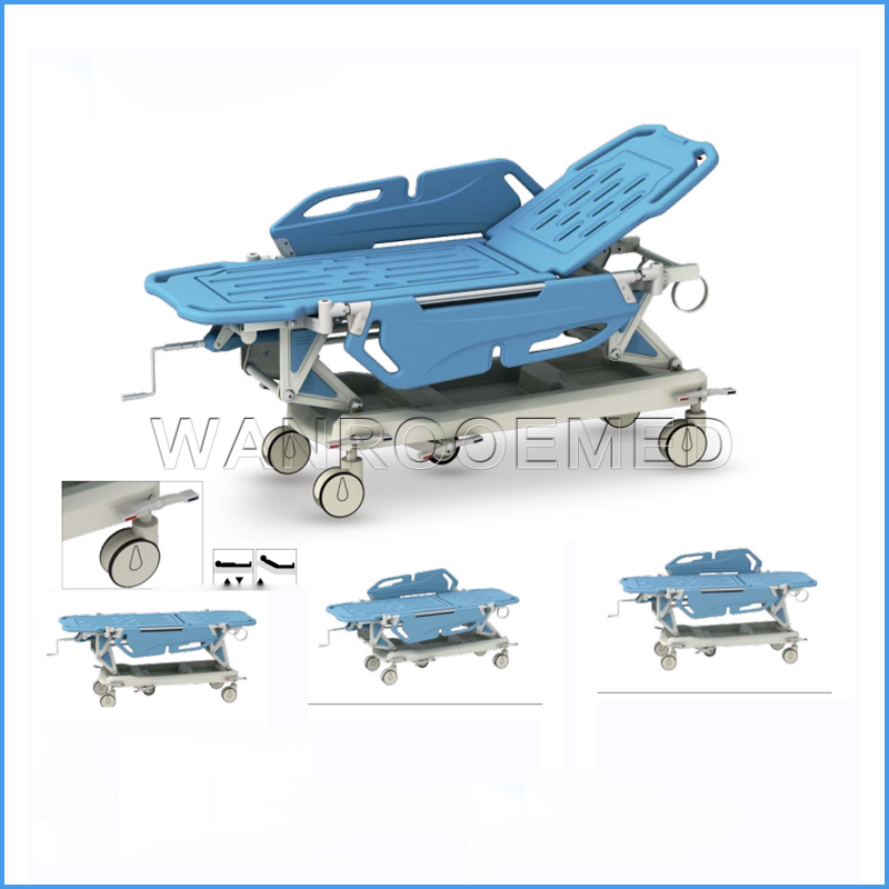 BD3CB Hospital Transfer Trolley Transfer Cart Manual Transfer Cart