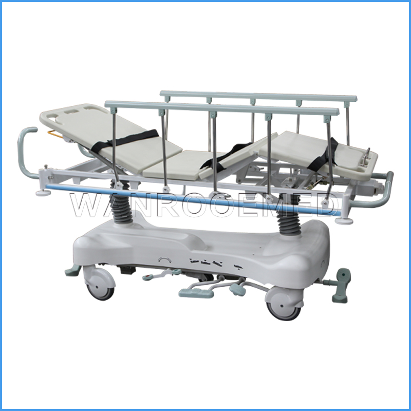 BD111BC Multifunctional Ambulance Trolley Mobile Hydraulic Stretcher Patient Transfer Cart